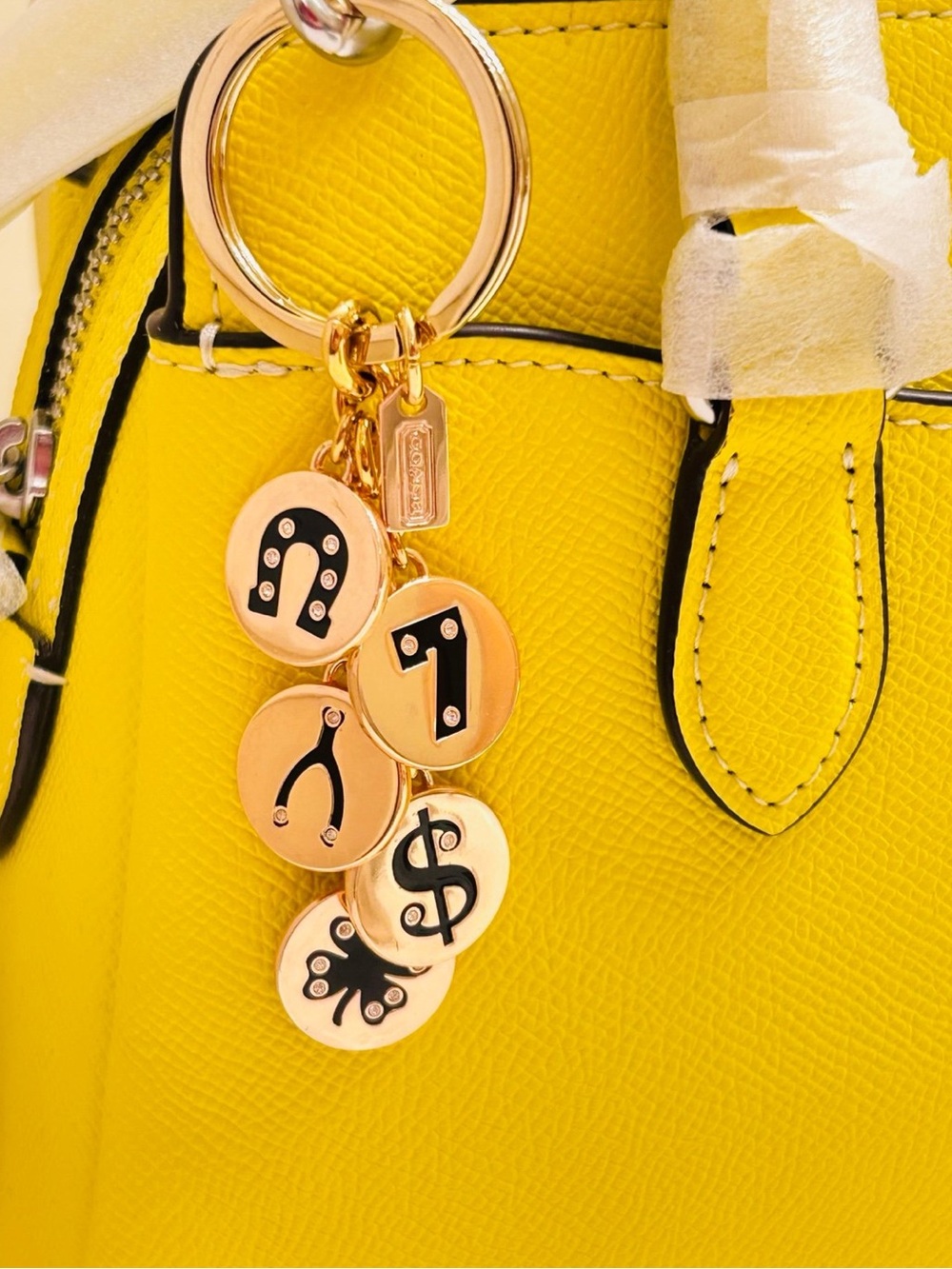 NWOT Coach Y2K Lucky Charm Keychain/ Bag Charm - Picture 2 of 11